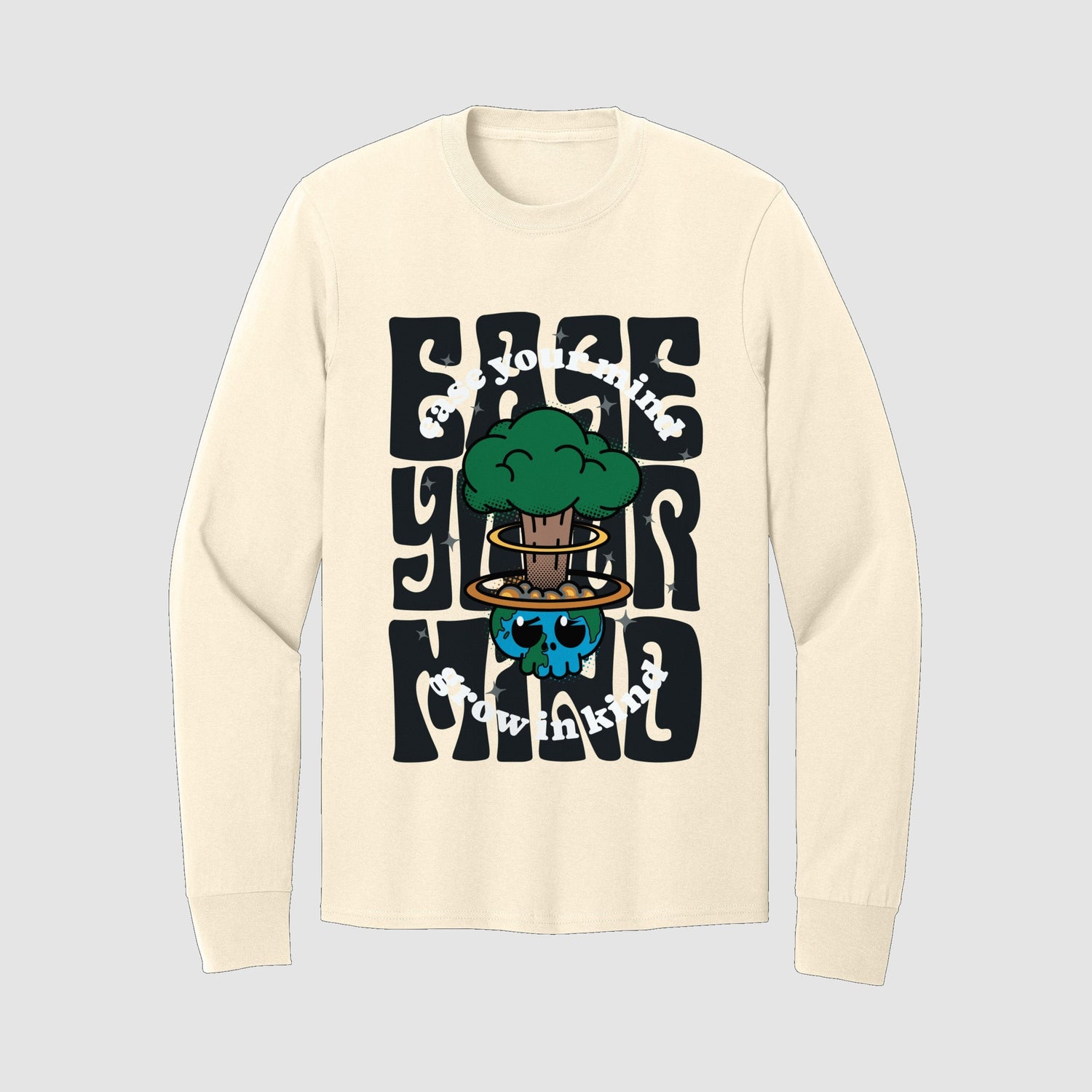 Ease Your Mind Long Sleeve Tee Mental Health Clothing