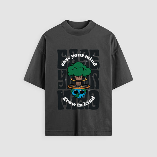 Ease Your Mind Oversized Tee Mental Health Clothing