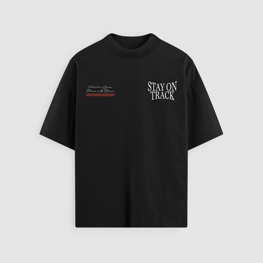 Stay On Track Oversized Tee