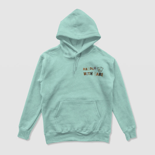 Not Fragile But Please Handle With Care Hoodie (Mint) - DREAM Clothing