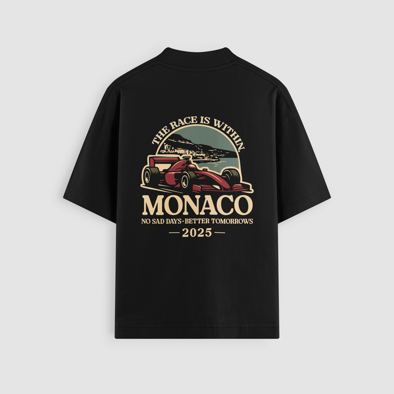 The Race Is Within Oversized Tee