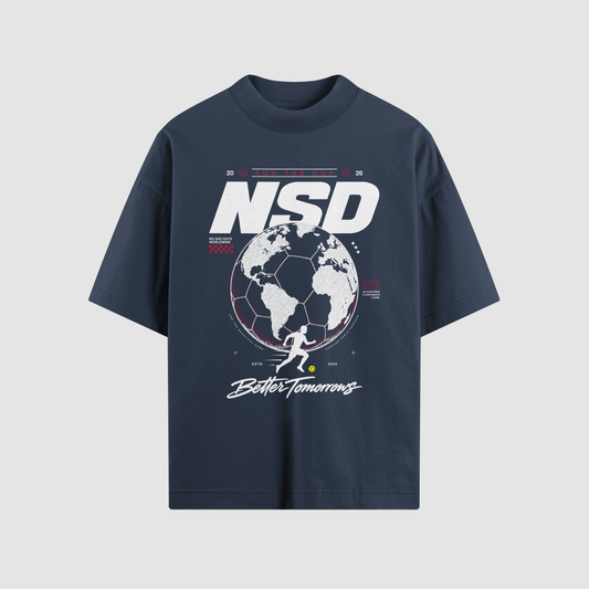 For The Cup · USA Edition cream tee — World Cup 2026 graphic tee | No Sad Days (back)
