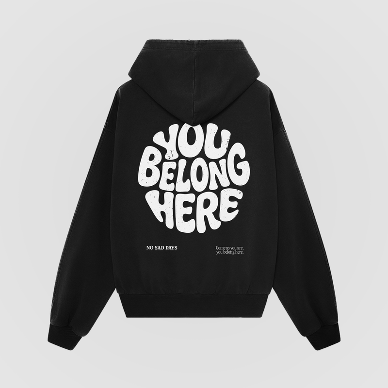 You Belong Here Oversized Hoodie
