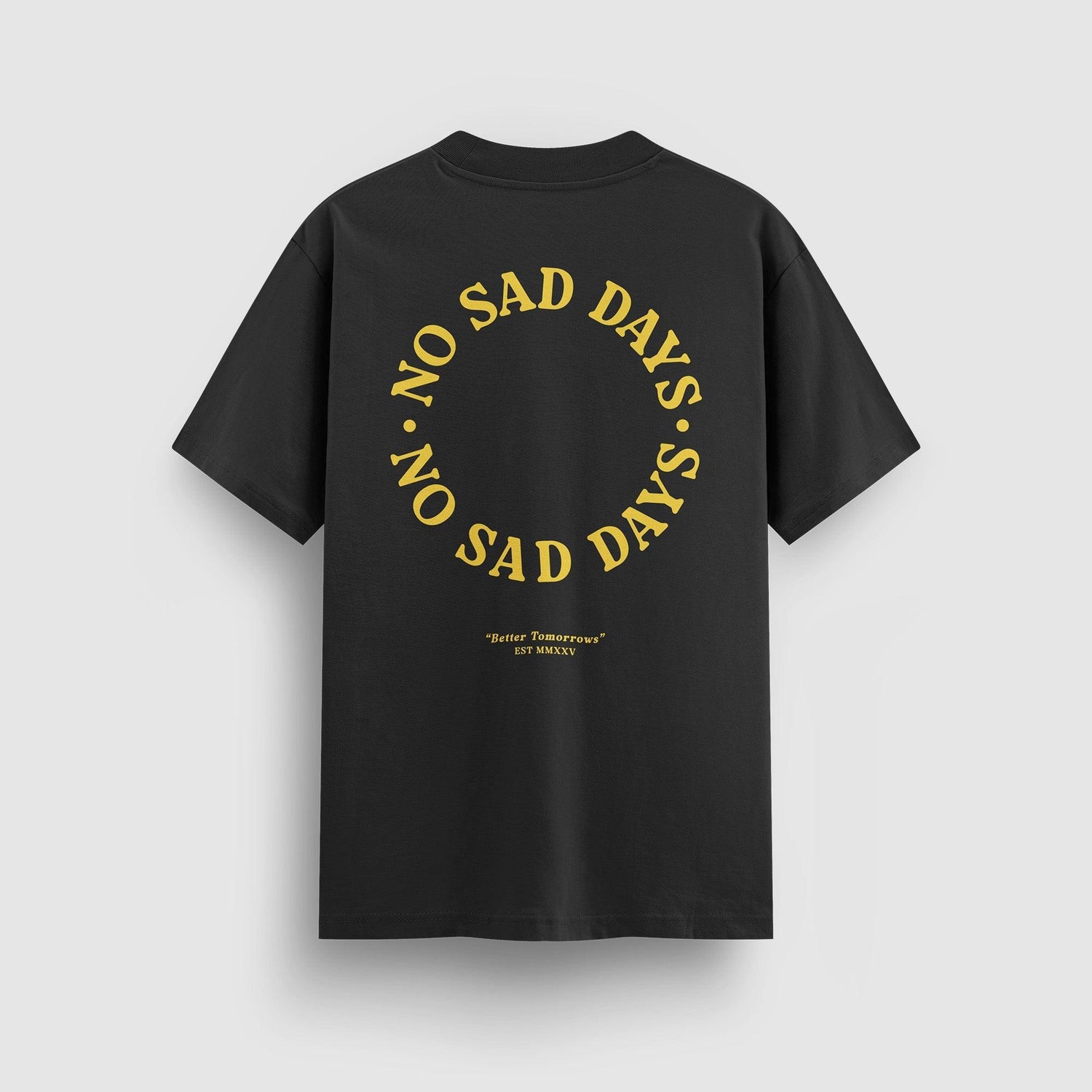 Better Tomorrows Standard Tee (Yellow Print) by No Sad Days
