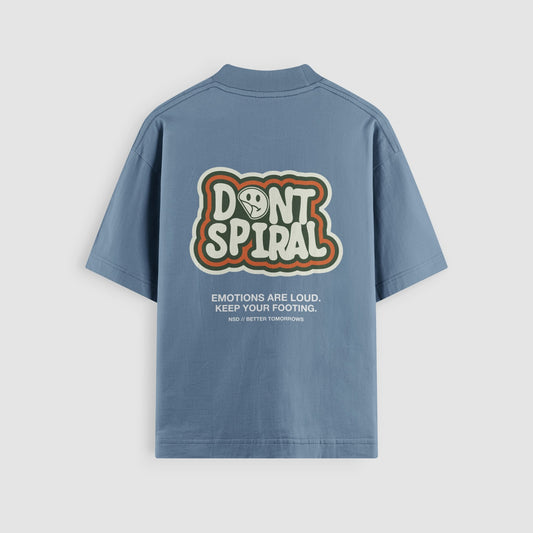 Don't Spiral Oversized Tee by No Sad Days