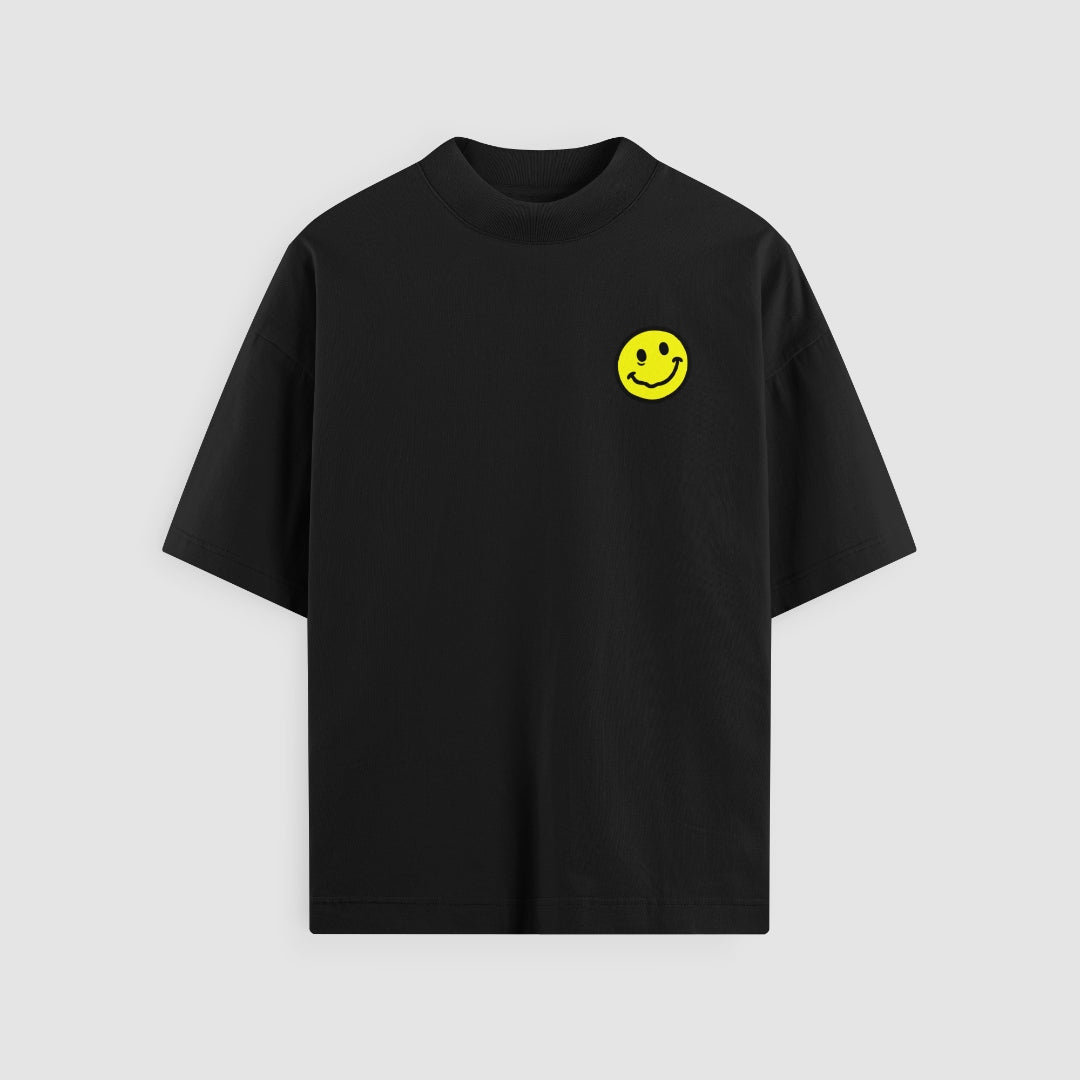 no sad days mr. fine tee · black