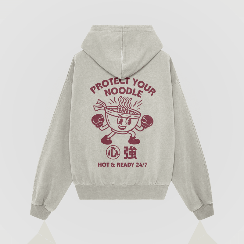 Protect Your Noodle Oversized Hoodie - No Sad Days