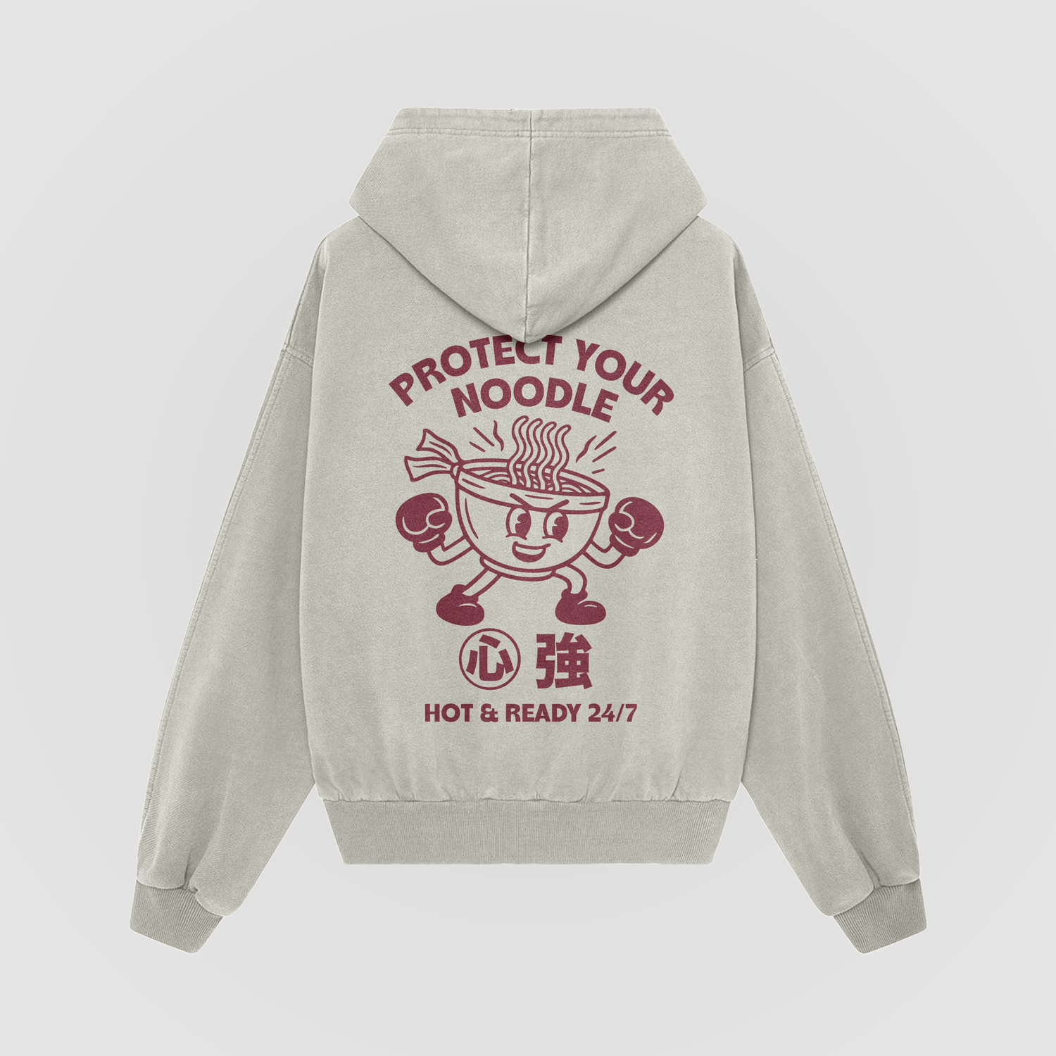 Protect Your Noodle Oversized Hoodie - No Sad Days