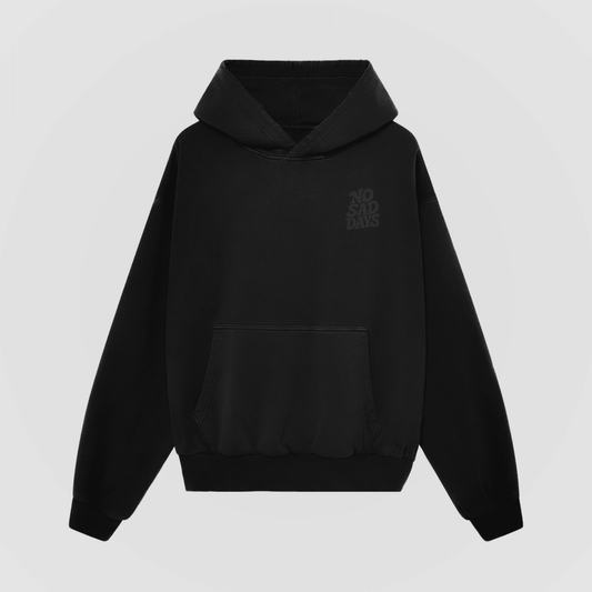 Reach Out Anyway Blackout Oversized Hoodie - No Sad Days