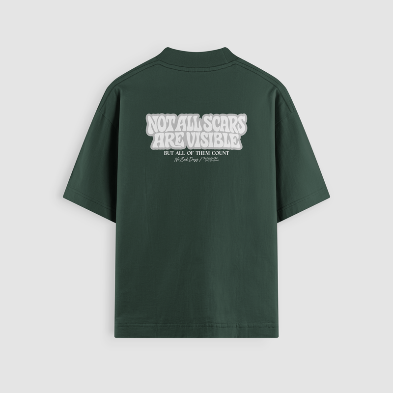 Scarred Oversized Tee - No Sad Days