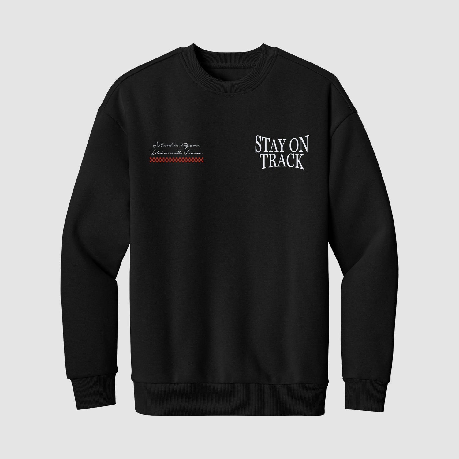 Stay On Track Crewneck Sweater - No Sad Days