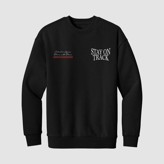 Stay On Track Crewneck Sweater by No Sad Days