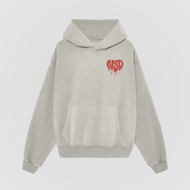 The Heart Broke Oversized Hoodie - No Sad Days