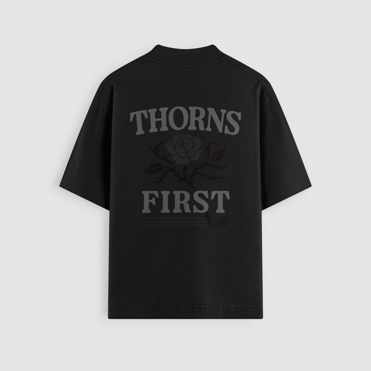 Thorns First Blackout Oversized Tee by No Sad Days