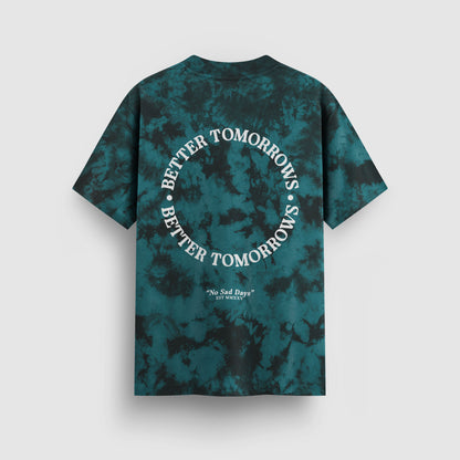 Better Tomorrows Tie-Dye Tee (Teal) - image 2 - NSD LEGACY by DREAM.
