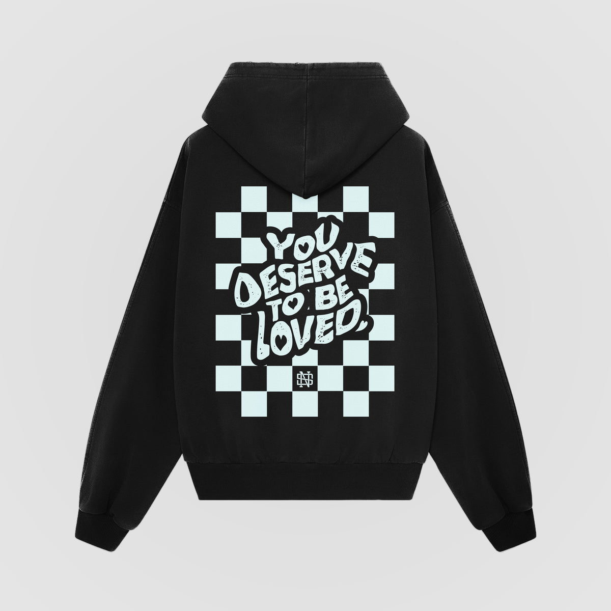 Checker YDTBL Oversized Hoodie - Back