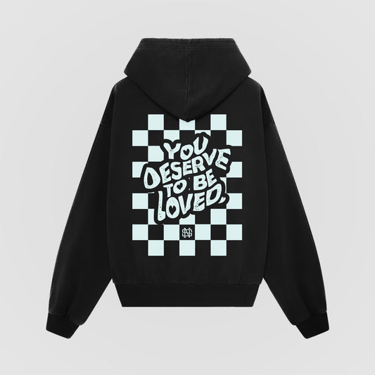 Checker YDTBL Oversized Hoodie - Back