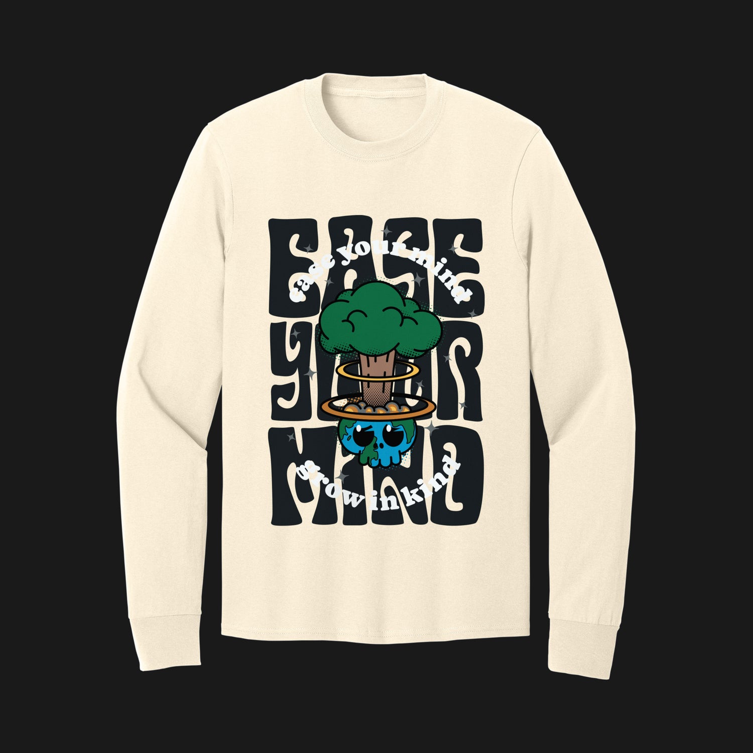 Ease Your Mind Long Sleeve Tee Mental Health Clothing