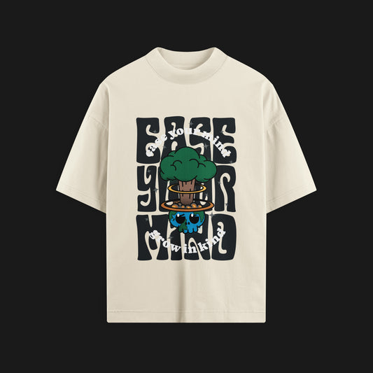 Ease Your Mind Oversized Tee Mental Health Clothing