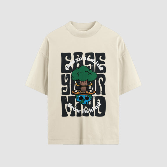 Ease Your Mind Oversized Tee Mental Health Clothing