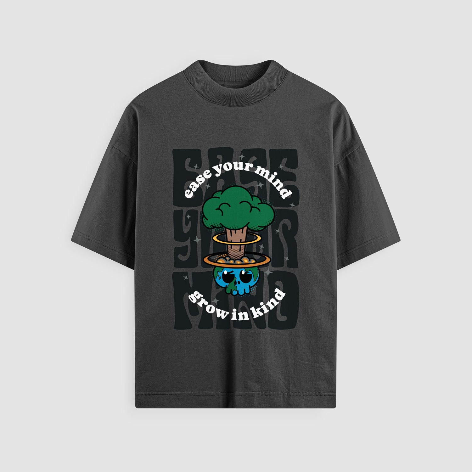 Ease Your Mind Oversized Tee Mental Health Clothing