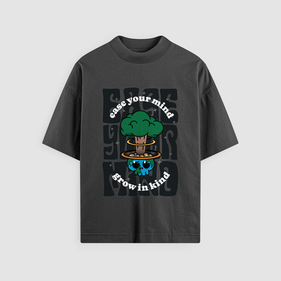 Ease Your Mind Oversized Tee Mental Health Clothing
