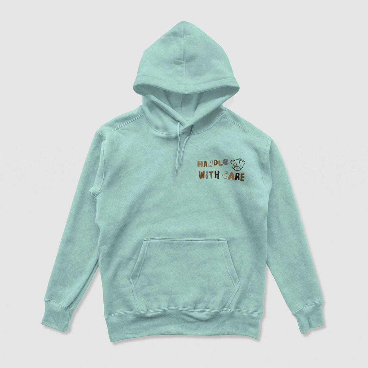 Not Fragile But Please Handle With Care Hoodie (Mint) - DREAM Clothing 