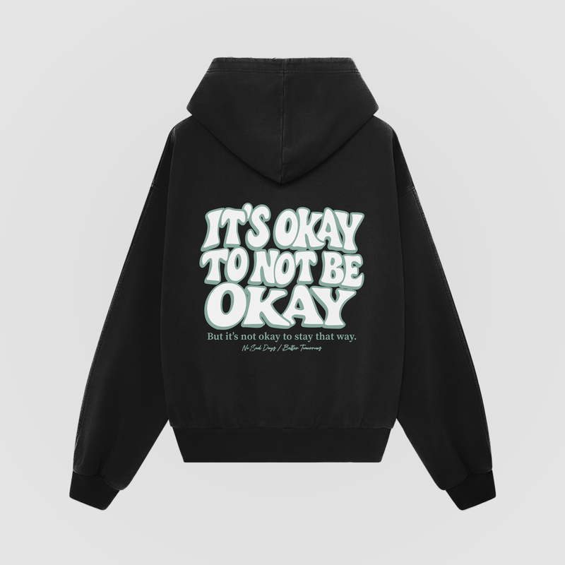 It's Okay Mint Oversized Hoodie