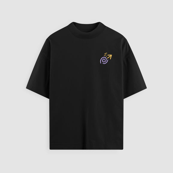 Keep Going Oversized Tee - Black Front
