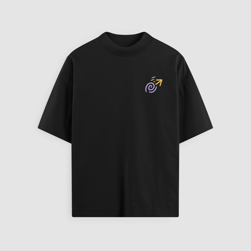 Keep Going Oversized Tee - Black Front