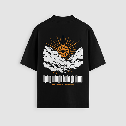 The Sun Will Rise From The Clouds Oversized Tee (Armenian Print)