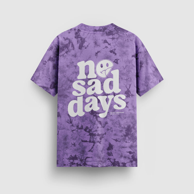 No Sad Days Tie-Dye Tee Mental Health Clothing