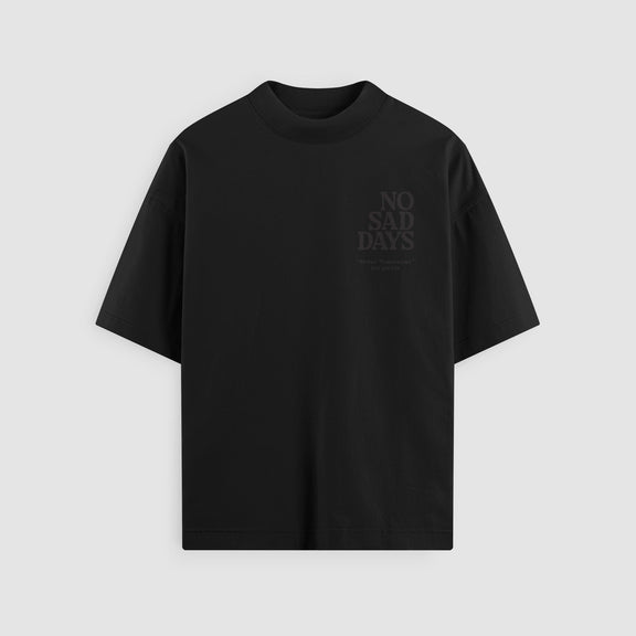 Better Tomorrows Blackout Oversized Tee - No Sad Days
