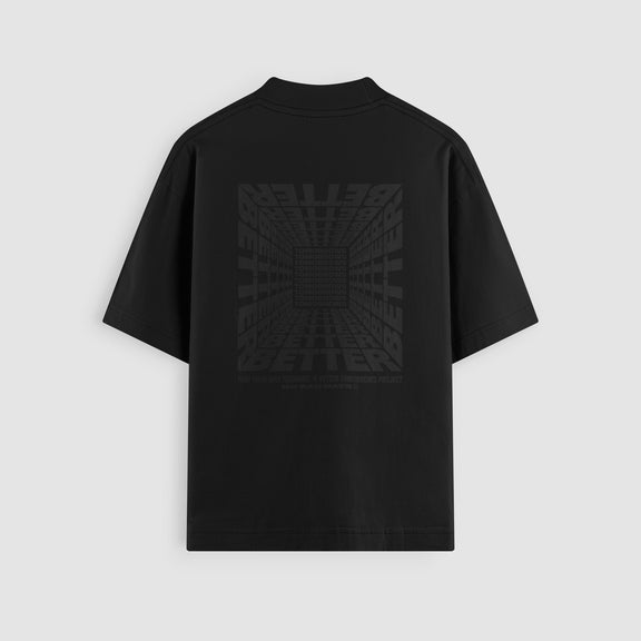 Better Tomorrows Project Blackout Oversized Tee - No Sad Days