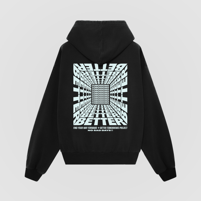 Better Tomorrows Project Oversized Hoodie - No Sad Days