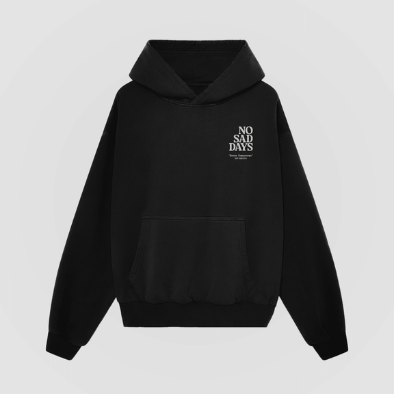 Better Tomorrows Spring Oversized Hoodie - No Sad Days