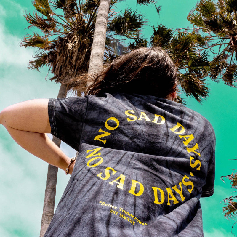 Better Tomorrows Tie-Dye Tee (Yellow Print) by No Sad Days