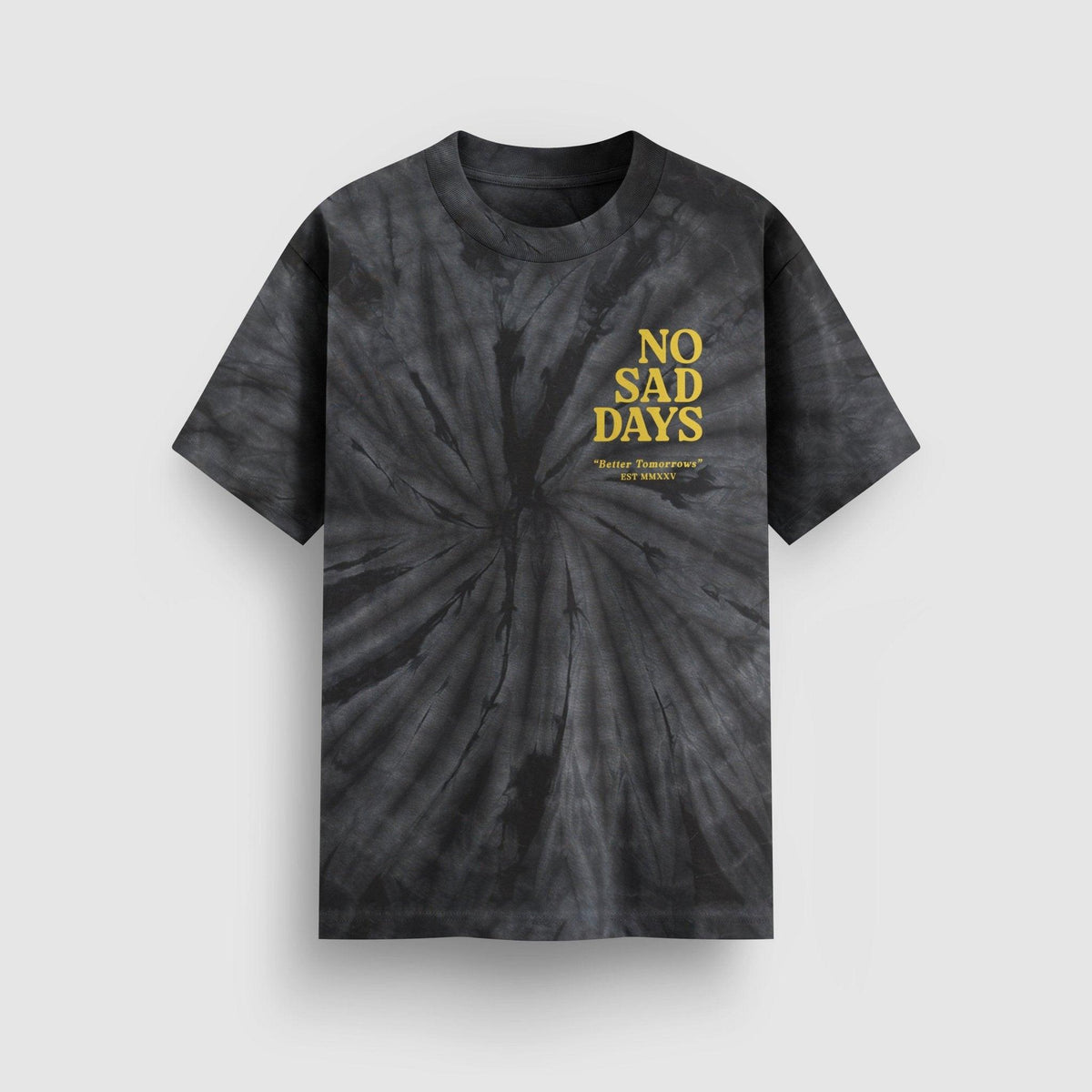 Better Tomorrows Tie-Dye Tee (Yellow Print) by No Sad Days