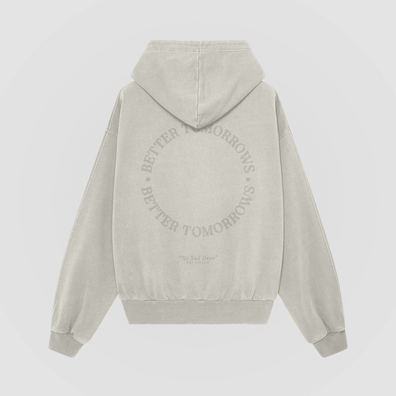 Better Tomorrows Tonal Oversized Hoodie by No Sad Days