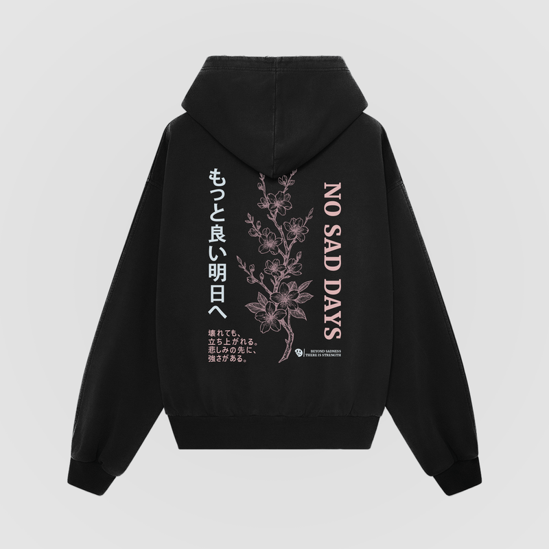 Beyond Sadness Oversized Hoodie - No Sad Days