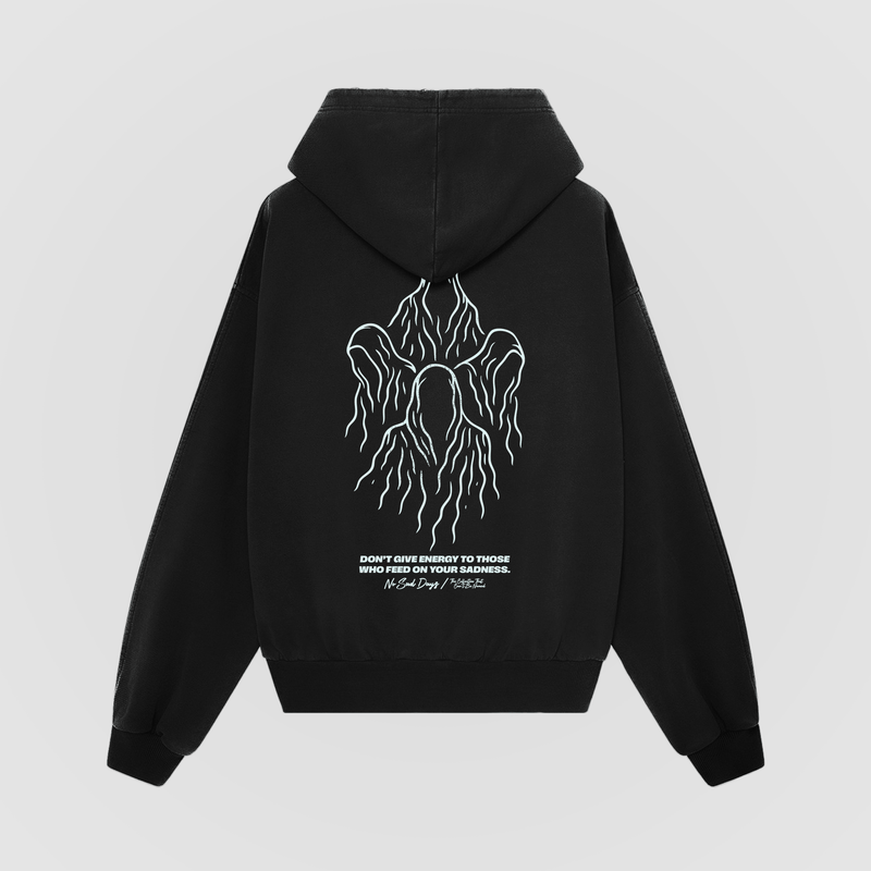 Demented Oversized Hoodie - No Sad Days
