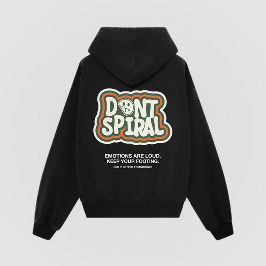 Don't Spiral Oversized Hoodie - No Sad Days