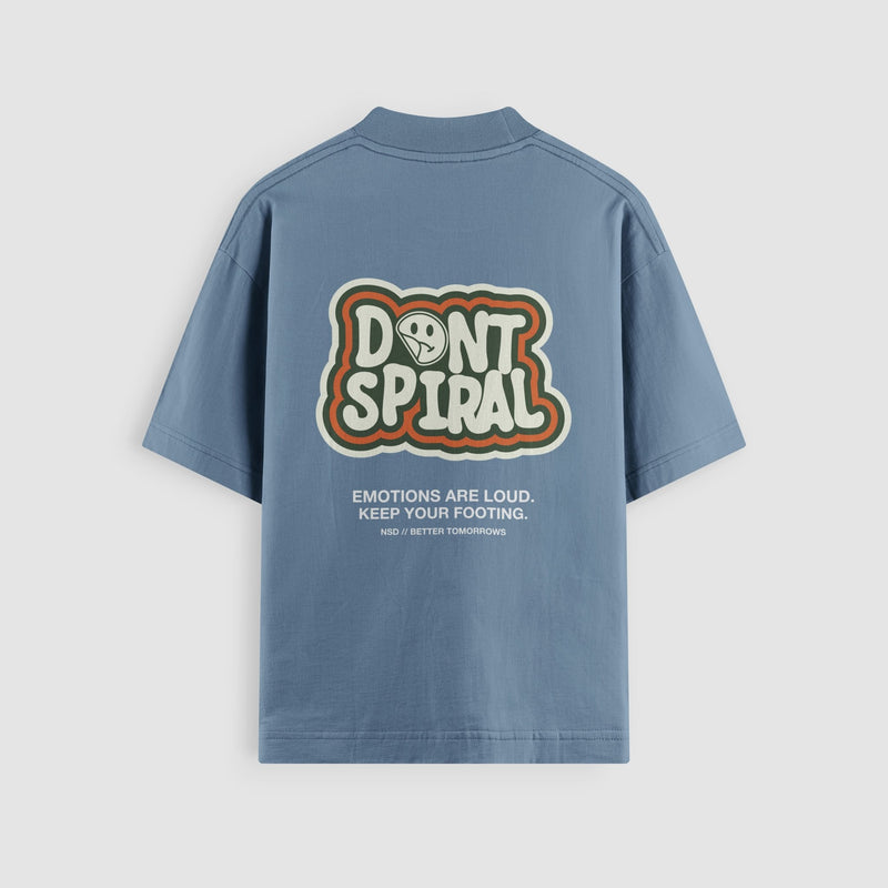 Don't Spiral Oversized Tee - No Sad Days