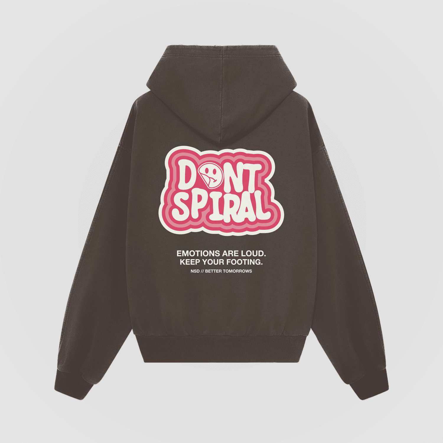 Don't Spiral Valentine's Oversized Hoodie - No Sad Days