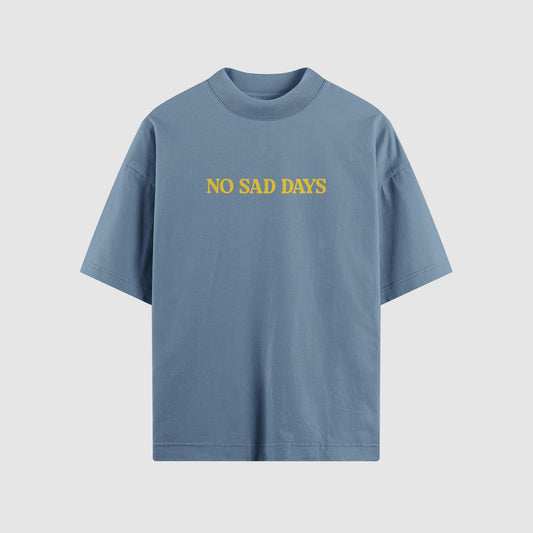 Essential Oversized Tee (Yellow Print) by No Sad Days