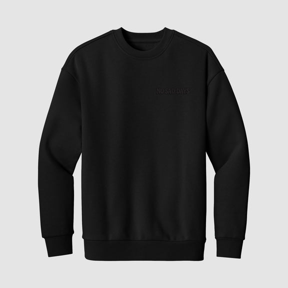 It’s Okay Blackout Crewneck Sweater - No Sad Days