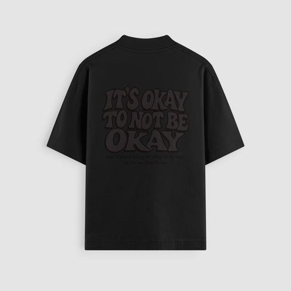 It’s Okay Blackout Oversized Tee - No Sad Days
