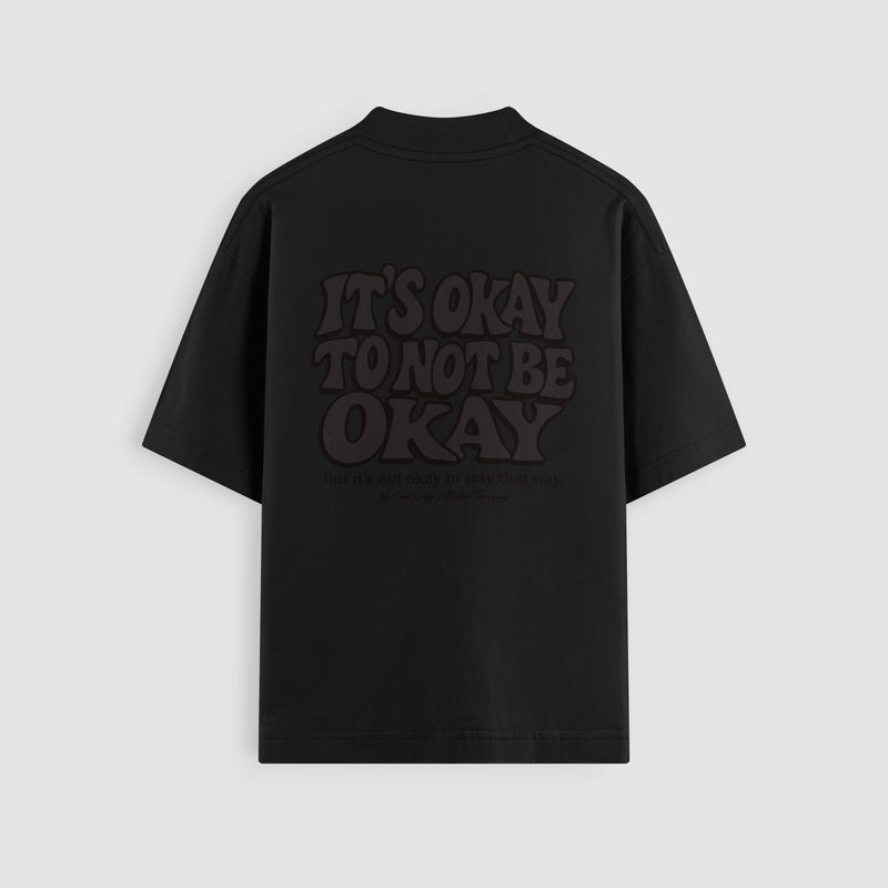 It’s Okay Blackout Oversized Tee - No Sad Days
