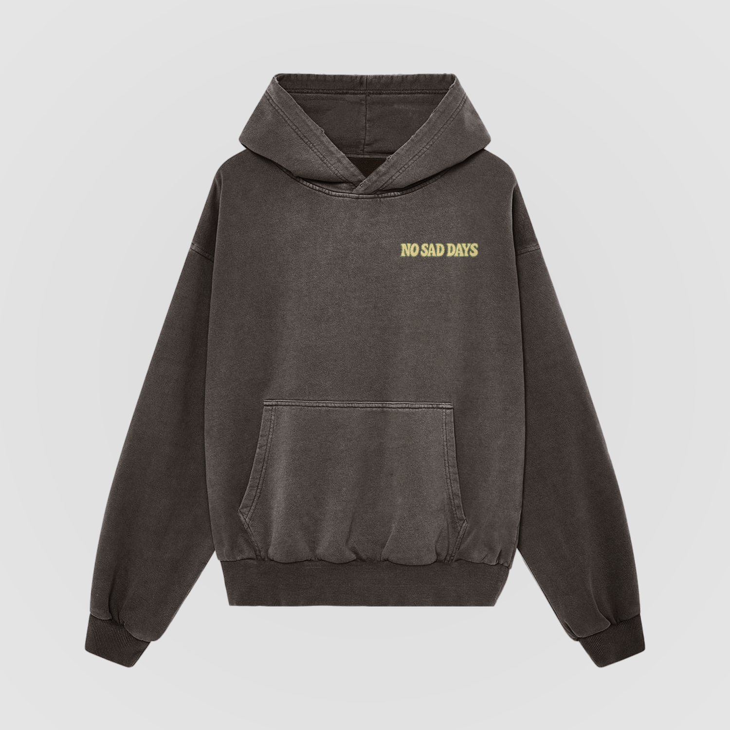 It’s Okay To Not Be Okay Chocolate Oversized Hoodie - No Sad Days