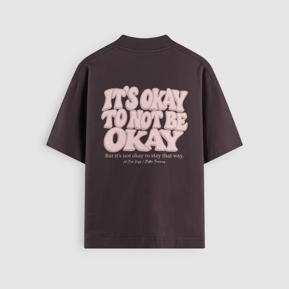 It's Okay Valentine's Oversized Tee by No Sad Days